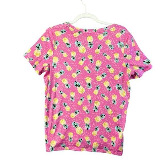 🍍Set! Small Cuddle Duds summer Short Sleeve Top
Cropped Pant 2-Pc Pajama set - Picture 13 of 14